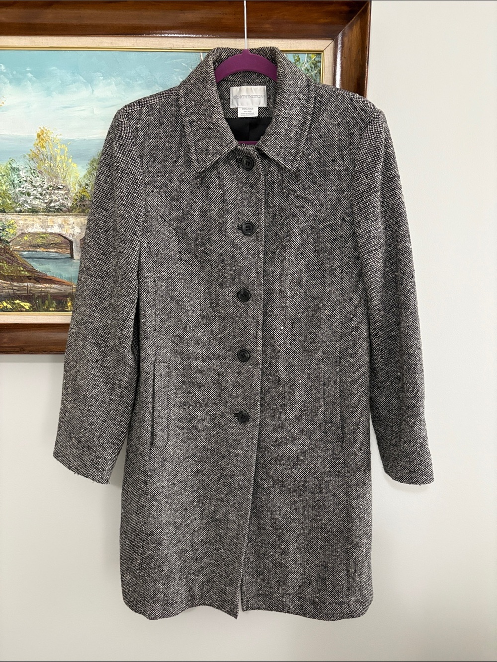 Women’s Worthington 70% wool vintage pea coat size Small